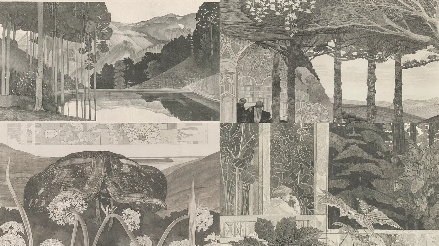 Monochromatic Serenity: A Homage to Traditional East Asian Ink Wash Technique - Midjourney sref style