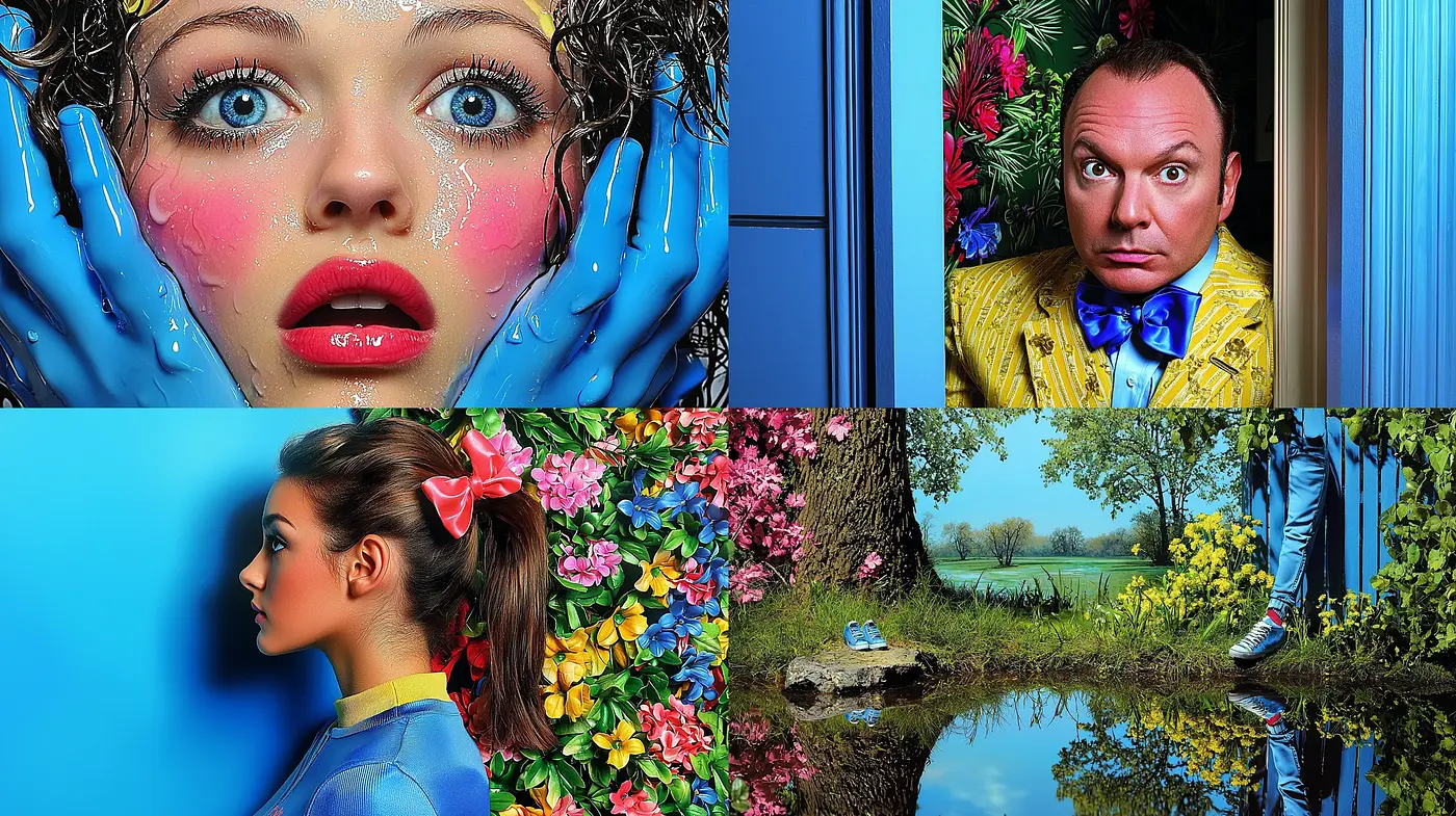 Vivid Storybook Hyperrealism with Surreal Flourishes - Midjourney sref style