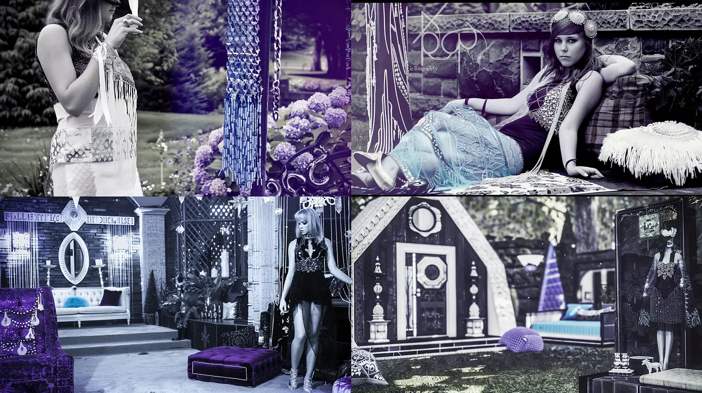 Monochromatic Dreamscape: A Study in Lavender and Ethereal Textures - Midjourney sref style
