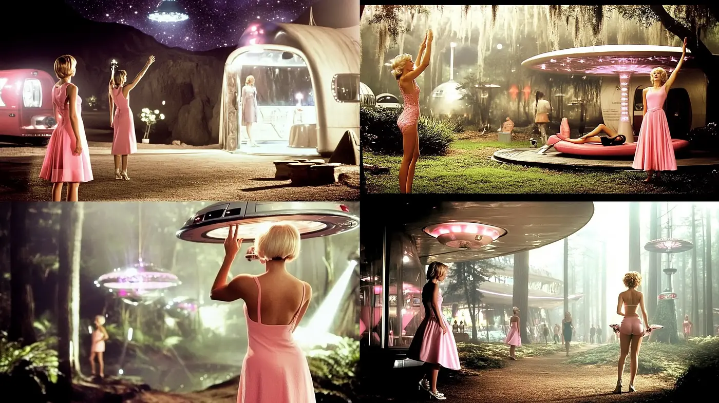 Ethereal Twilight: A Retrofuturistic Journey in Dusky Hues - Midjourney sref style