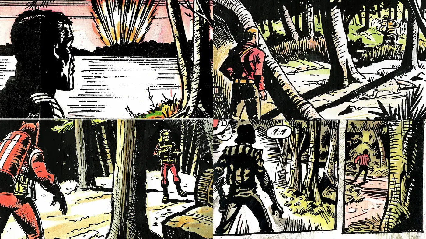 Dynamic Graphic Novel Style with Vivid Expressiveness and Rich Textural Elements - Midjourney sref style