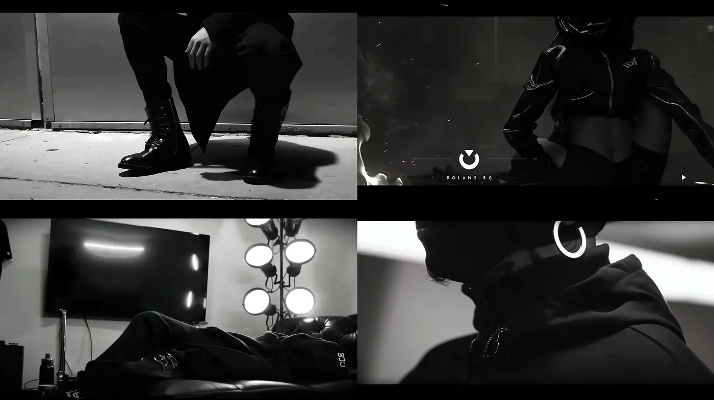 Monochromatic Elegance: A Study in Grayscale Cinematography - Midjourney sref style