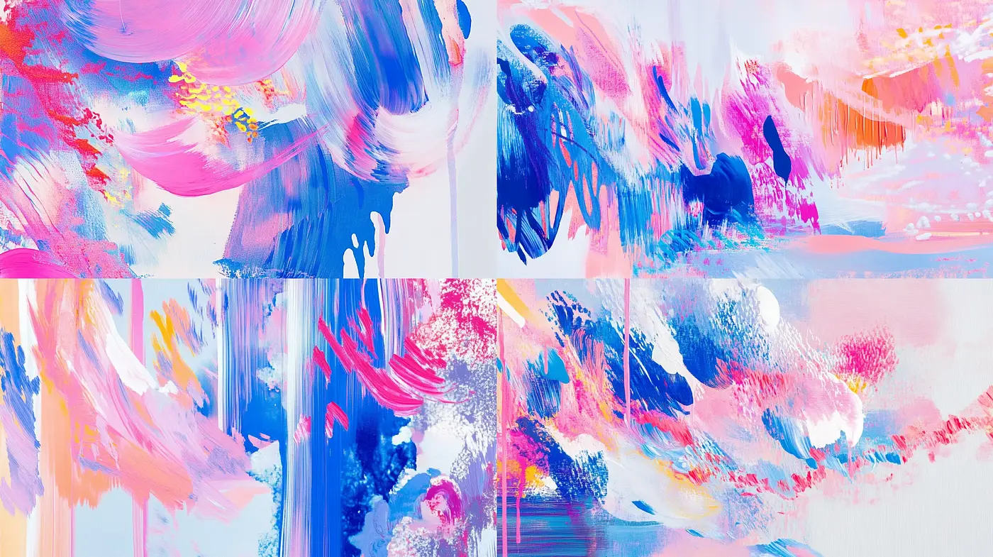 Ethereal Brushstroke Symphony in Pastel Hues - Midjourney sref style