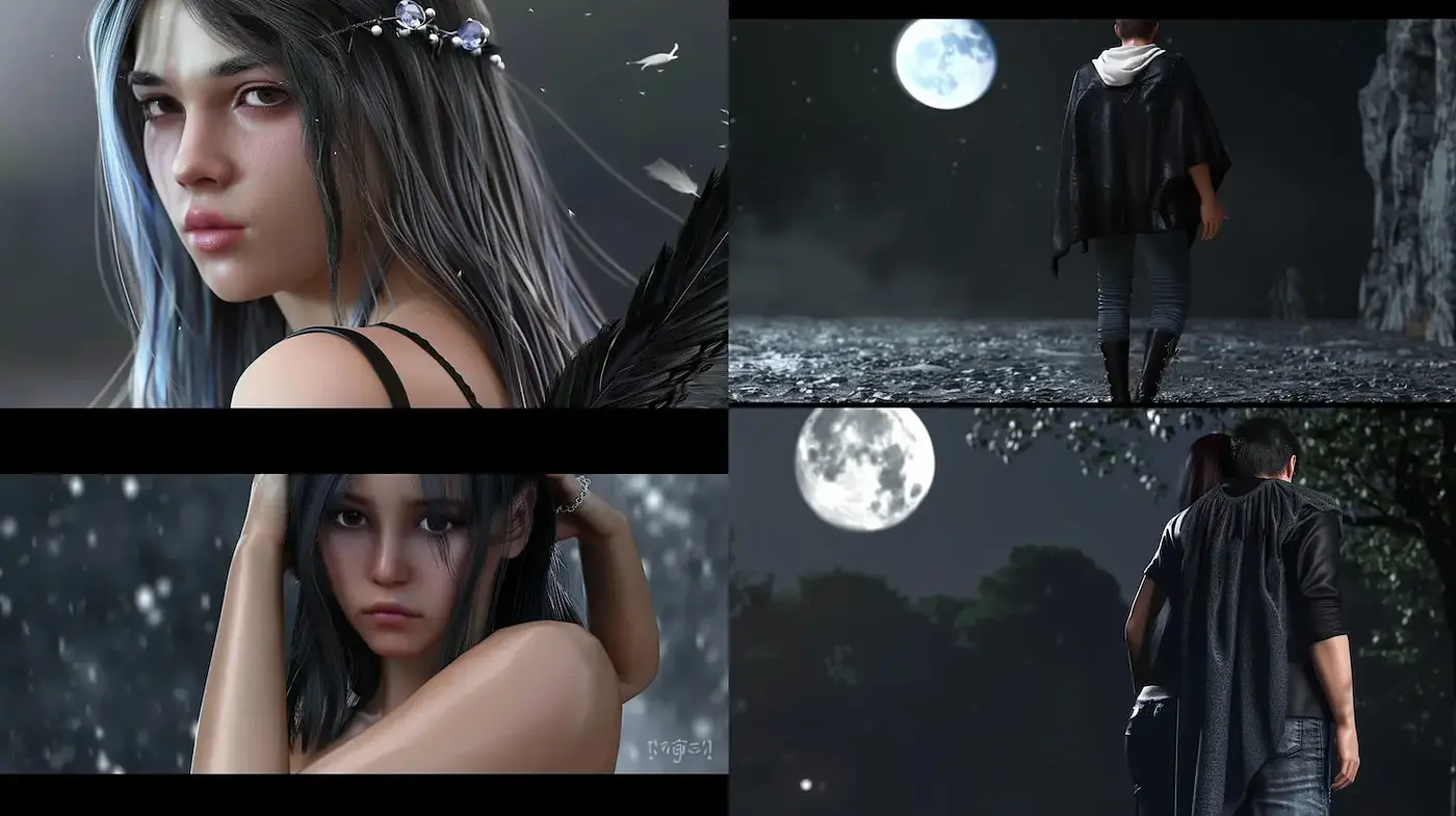 Surreal Romanticism with a Touch of Mystique - Midjourney sref style