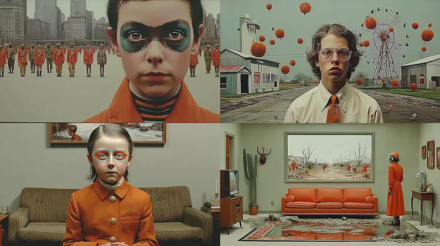 Surreal Cinematic Aesthetic with a Whimsical Touch - Midjourney sref style