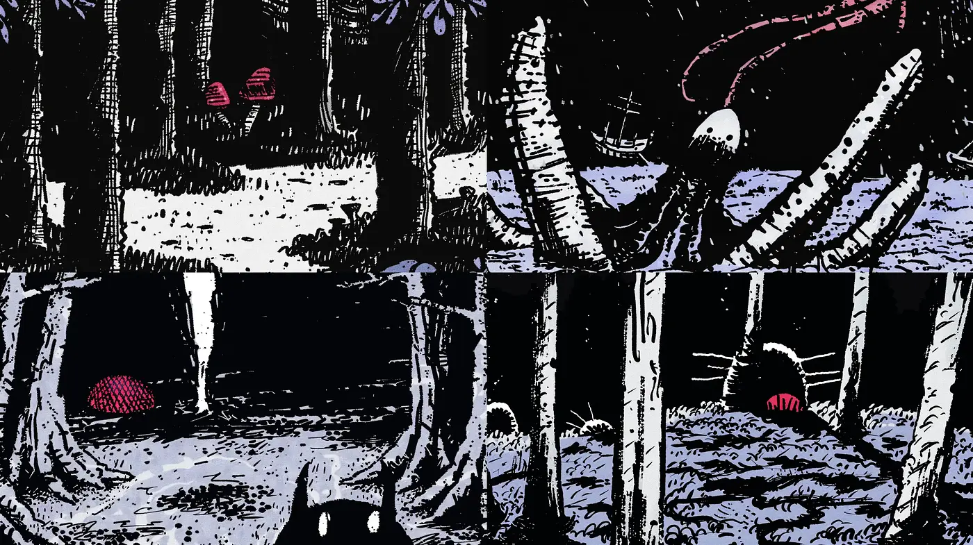 Gothic Nocturne: An Intrigue of Textures and Monochromatic Mystery - Midjourney sref style