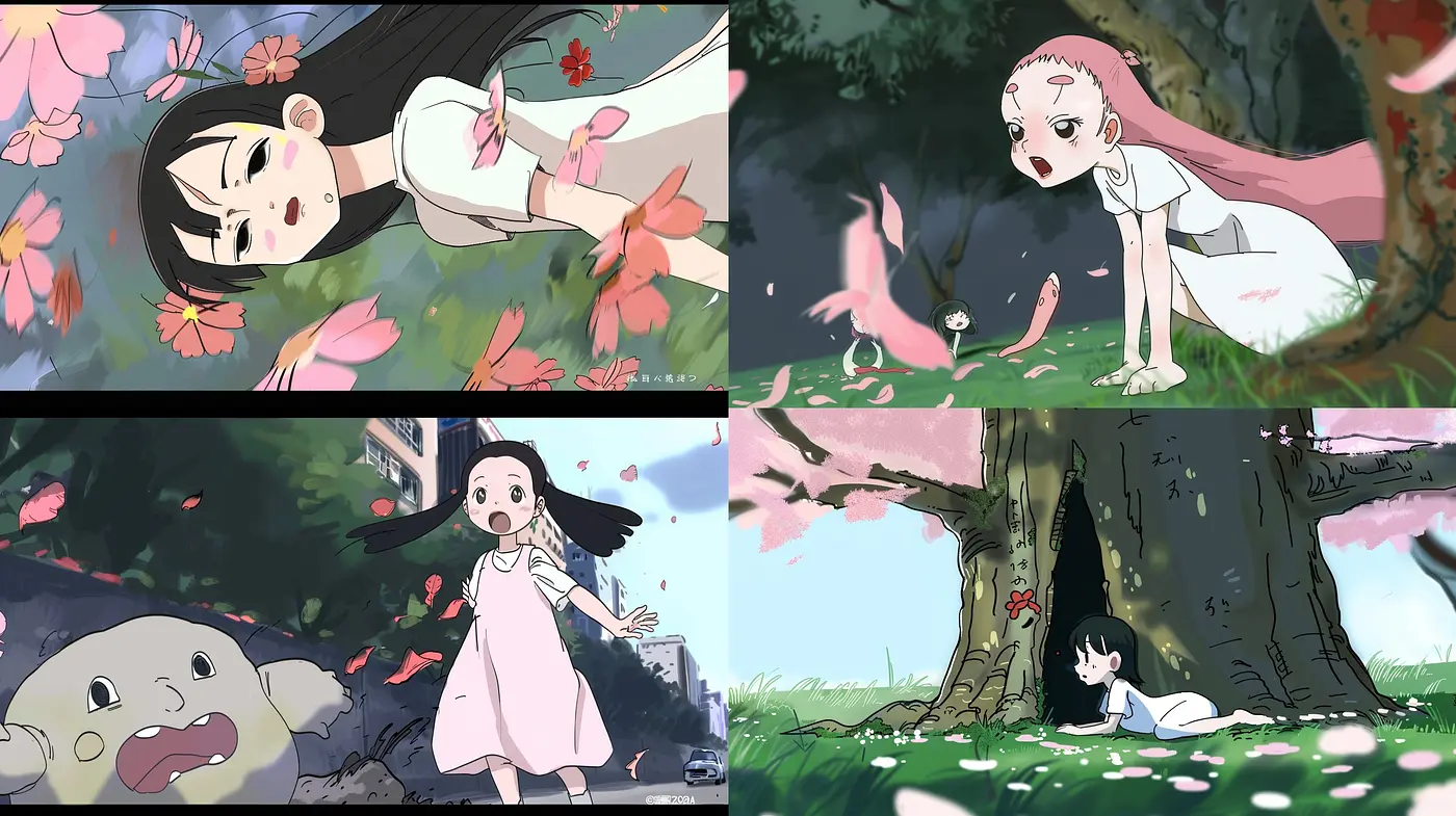 Ethereal Pastel Dreamscape in Anime-Inspired Illustration - Midjourney sref style