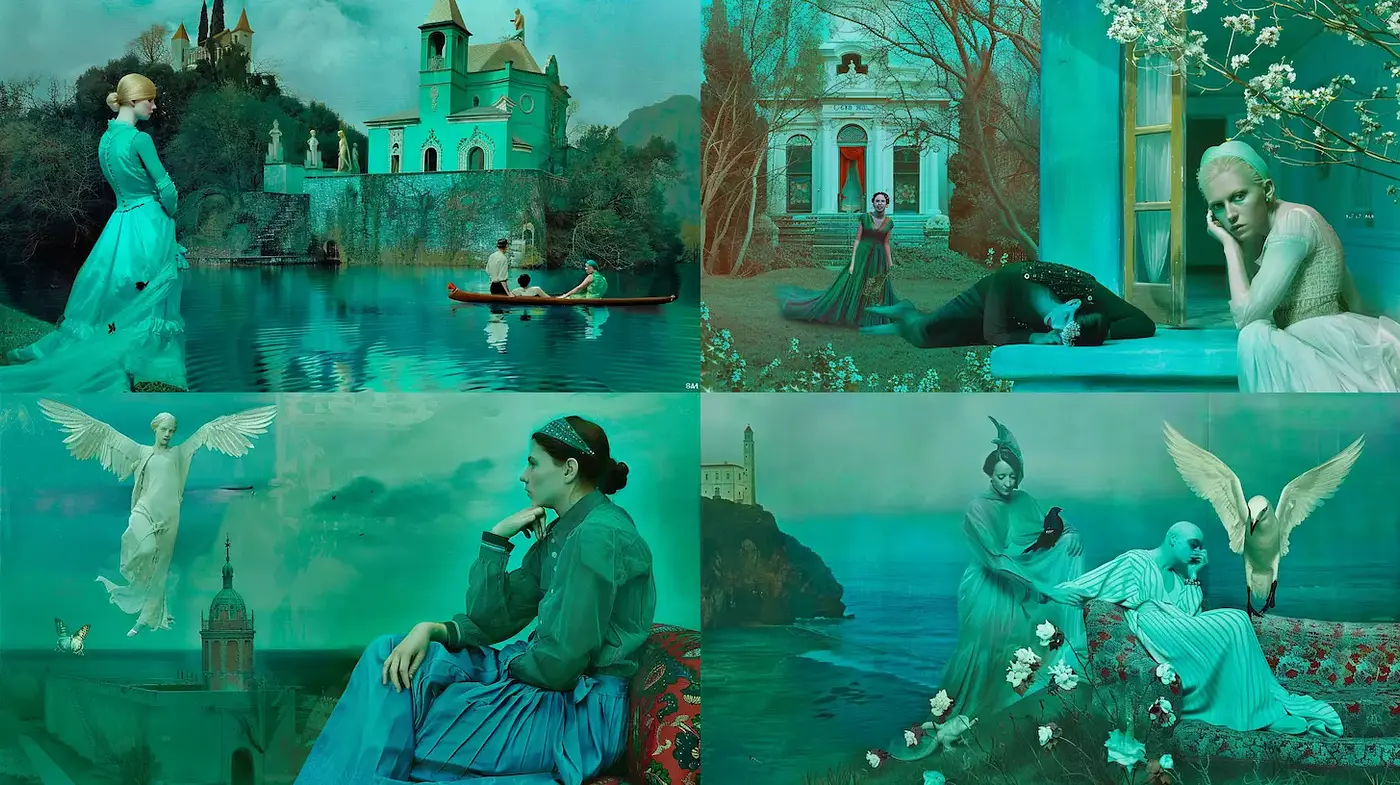 Ethereal and Dreamy Art with a Surreal Touch - Midjourney sref style