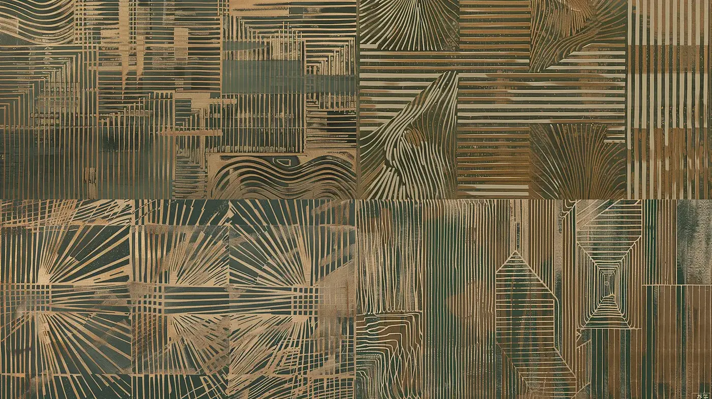 Intricate, Geometric Patterns with a Subtle Earthy Tone - Midjourney sref style