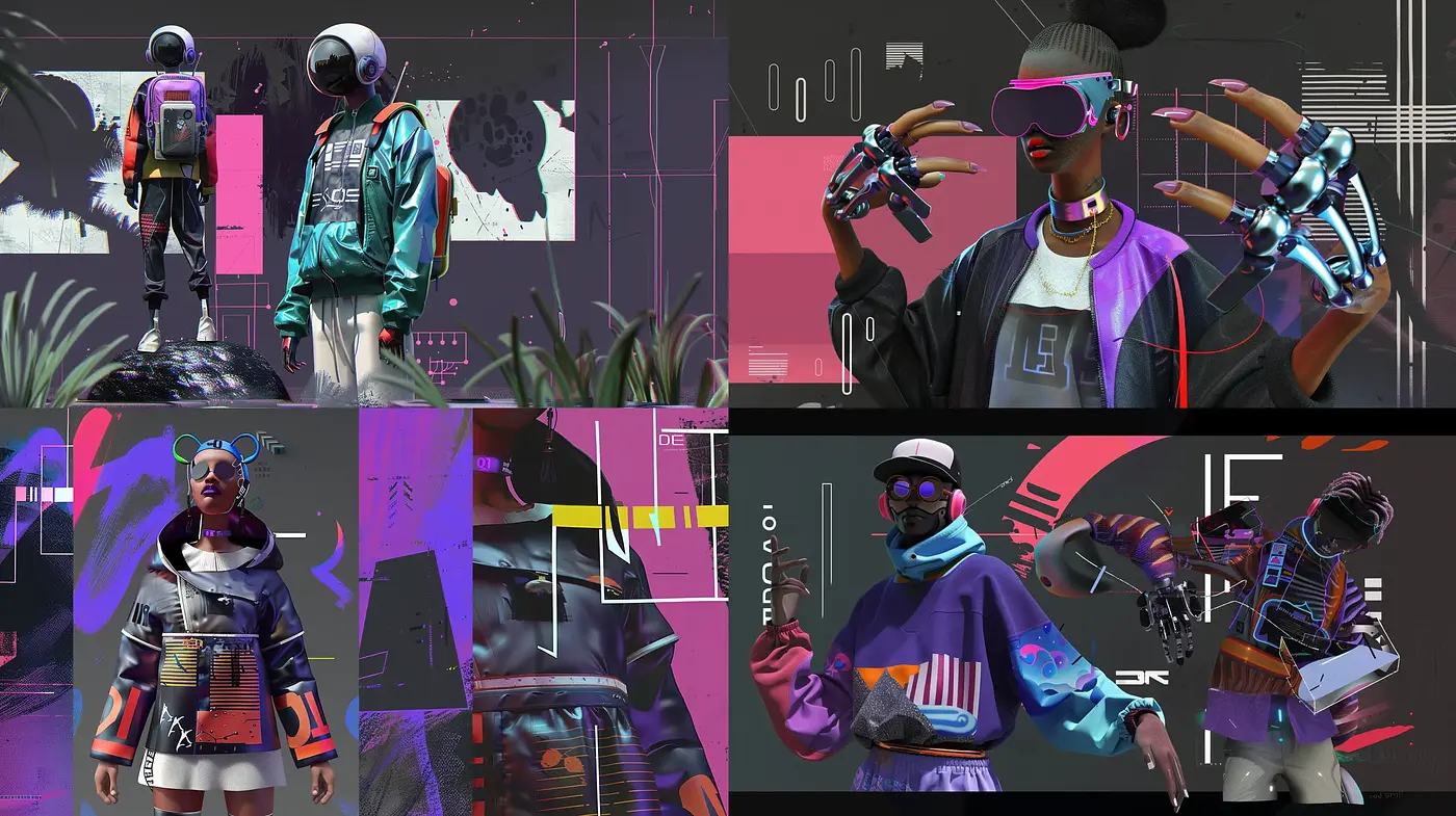 Futuristic Cyberpunk Visions with a Pop Art Twist - Midjourney sref style