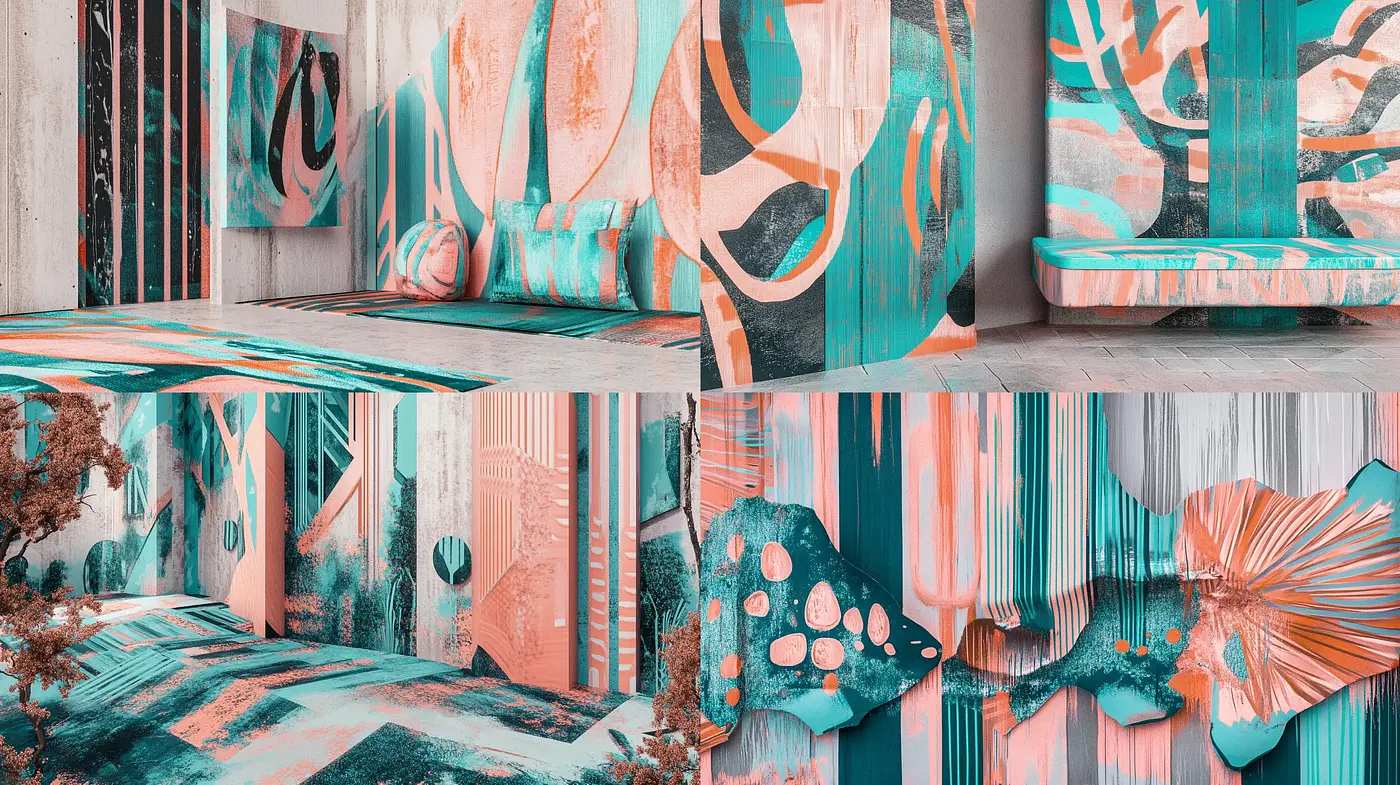 Surreal Urbanscape Fusion with Pastel Overtones - Midjourney sref style