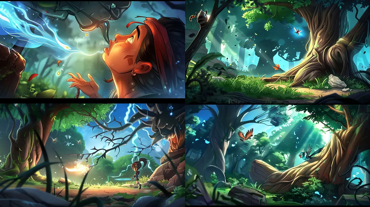 Enchanted Forest Whispers: A Dream-like Dive into Luminous Natural Realms - Midjourney sref style