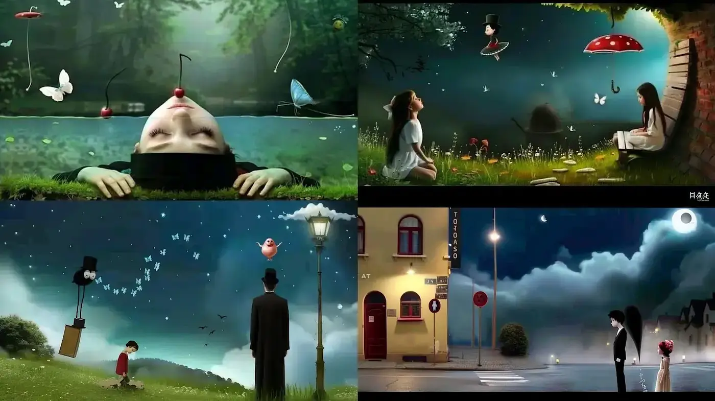 Dreamlike Whimsy: A Consistent Ethereal Aesthetic Across Varied Scenes - Midjourney sref style