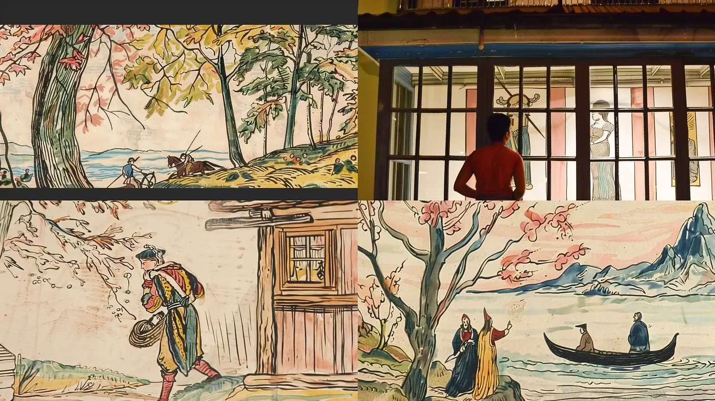 Rustic Elegance with a Pastoral Asian Influence - Midjourney sref style