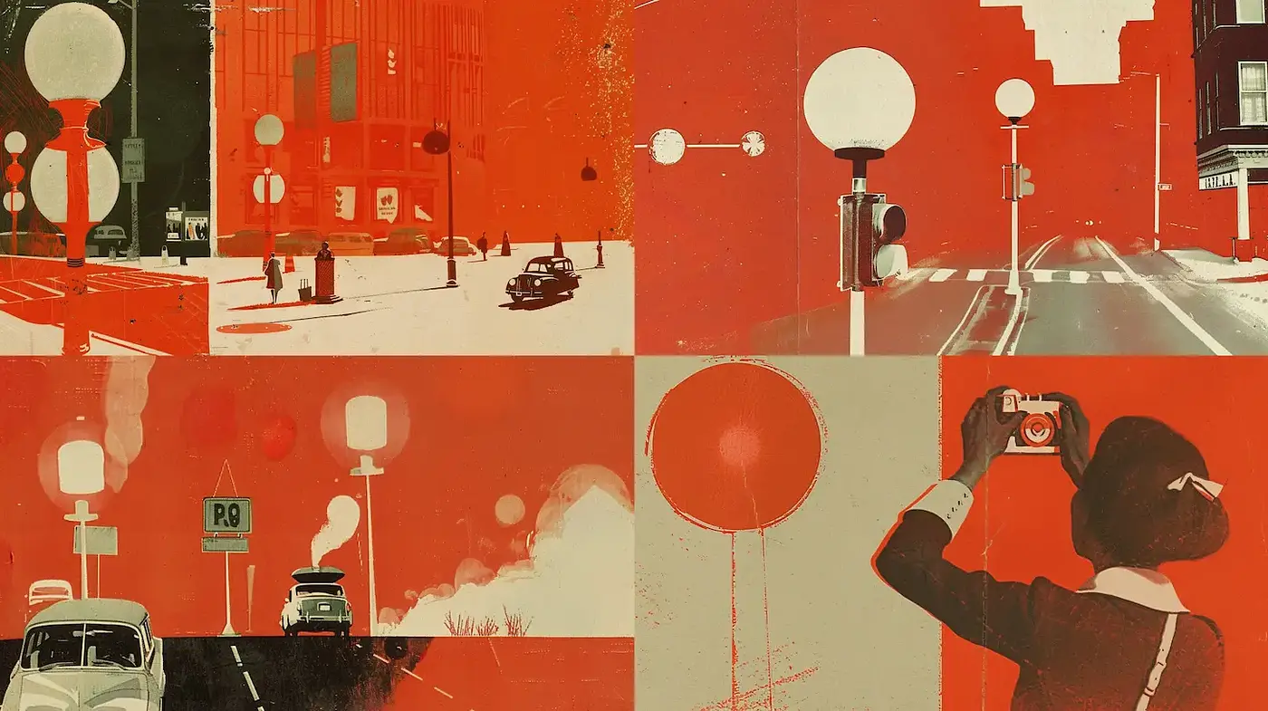 Retro-Futuristic Visuals with Urban Elements - Midjourney sref style