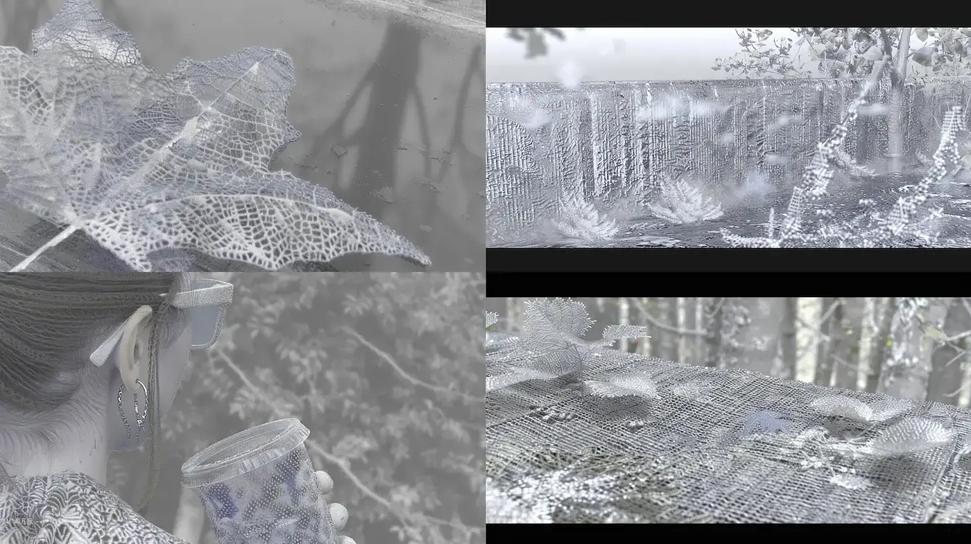 Ethereal and Textured Visuals with a Futuristic Touch - Midjourney sref style
