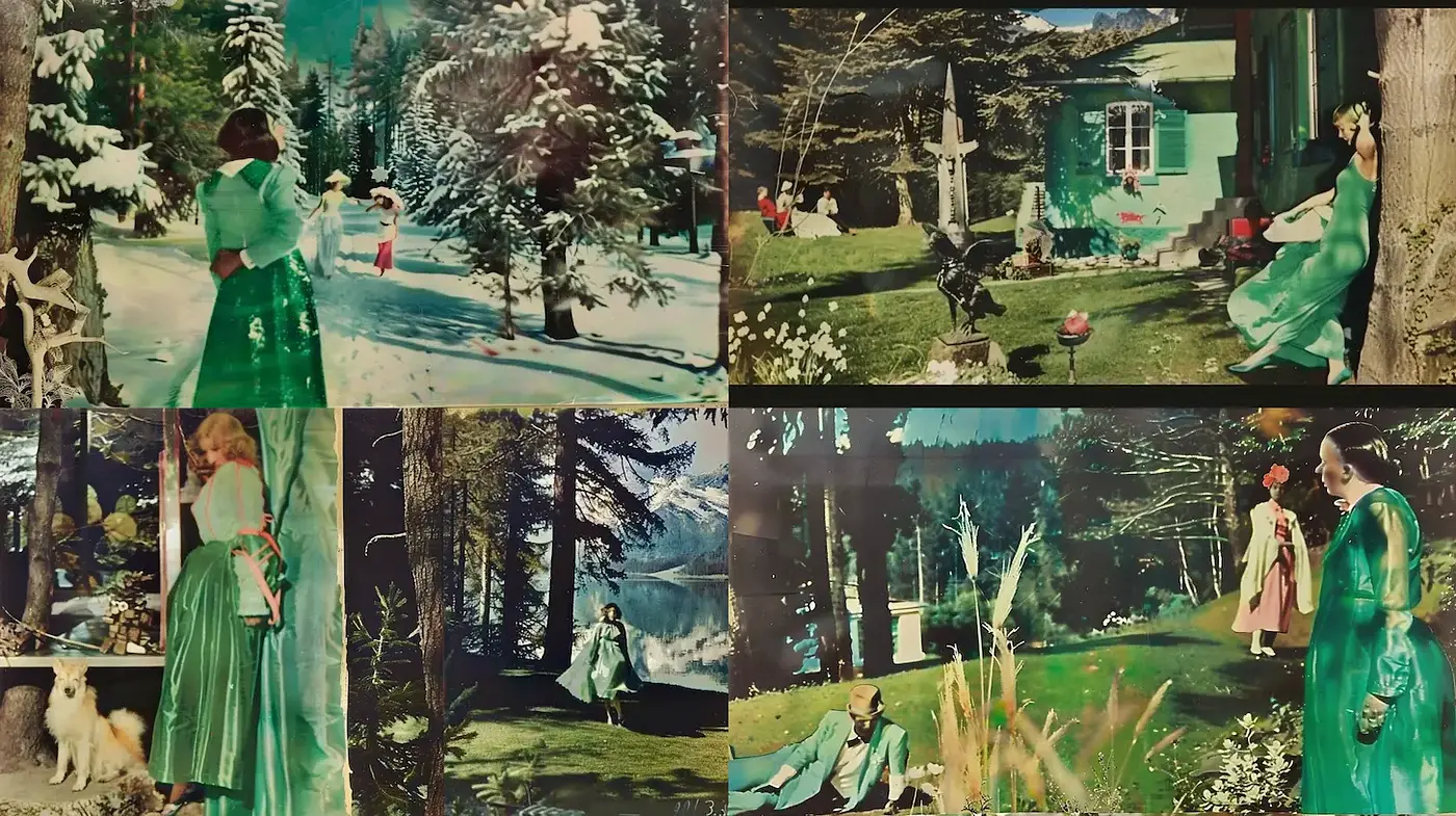 Whimsical Pastoral Dreamscape with a Vintage Aesthetic - Midjourney sref style