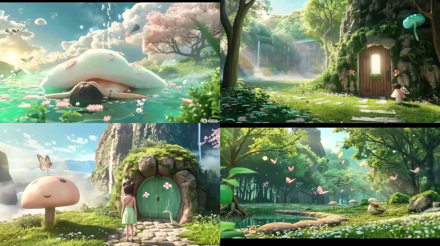 Enchanted Arcadian Vistas: A Serene Tapestry of Pastel Dreams - Midjourney sref style