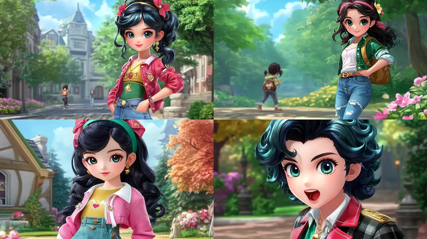Enchanting Blossom Tales: A Vivid Anime-Inspired World - Midjourney sref style