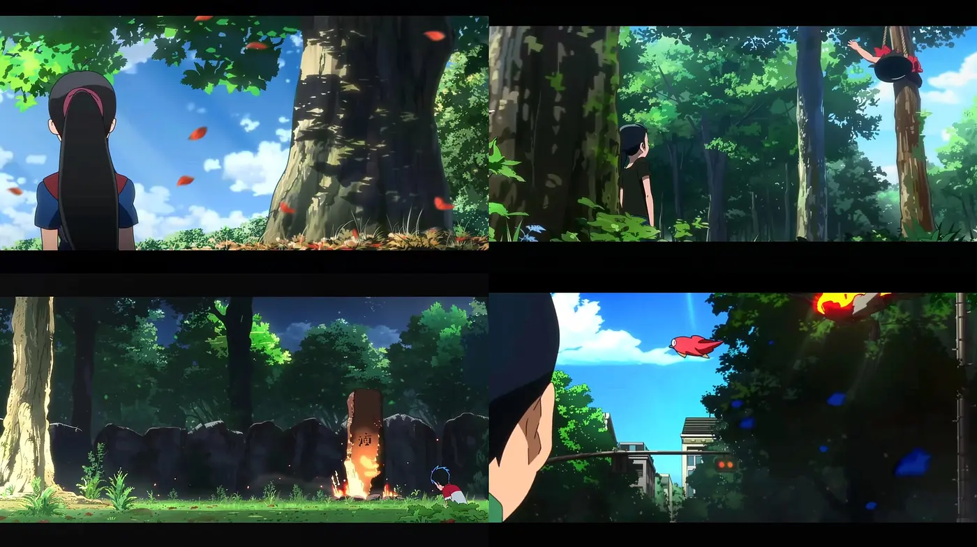 Serene Anime-Inspired Landscape Exploration - Midjourney sref style