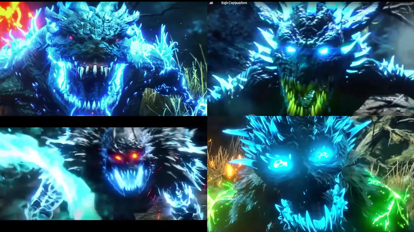 Ethereal Neon Beast Visions in a Surreal Dreamscape - Midjourney sref style