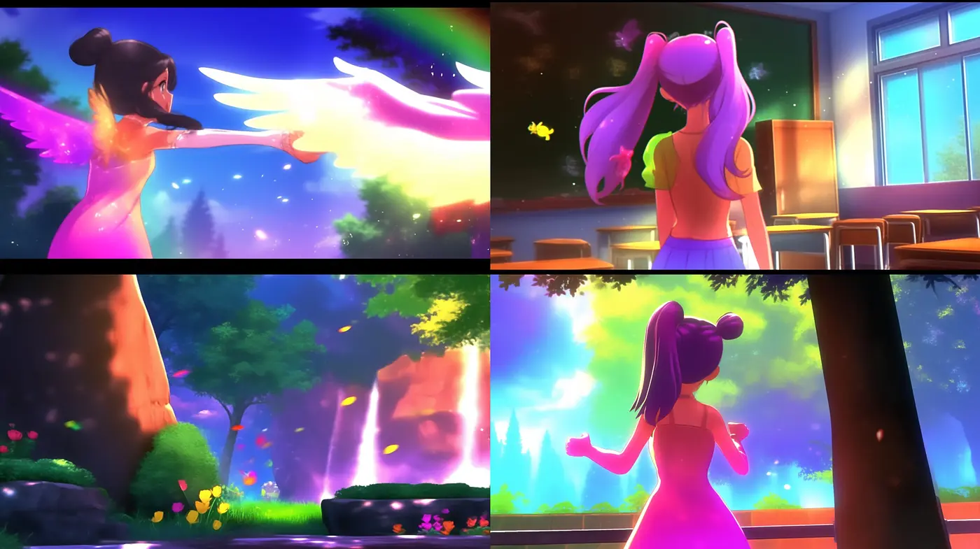 Luminous Dreamscape: A Vibrant Journey through Ethereal Illustrations - Midjourney sref style
