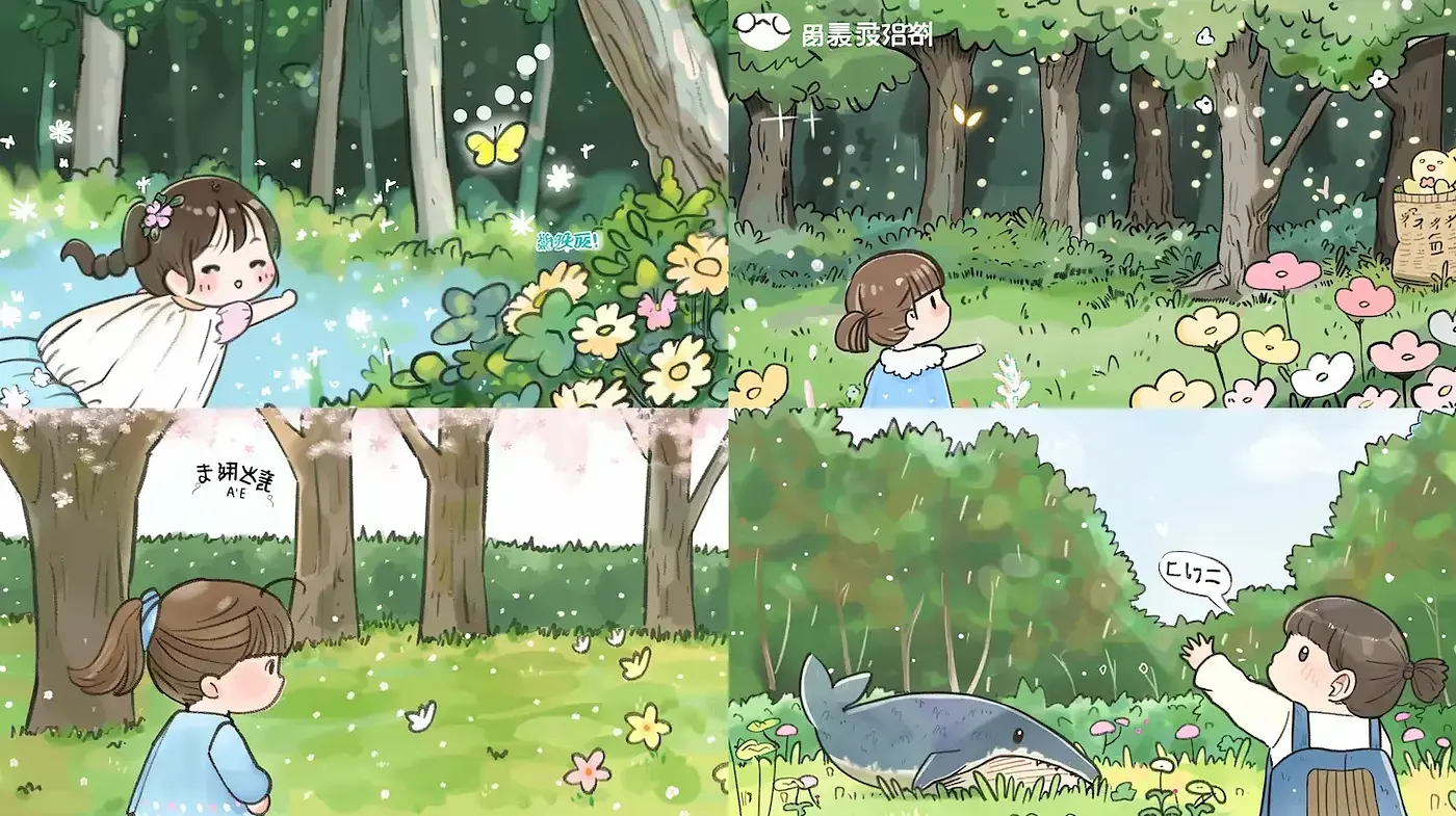 Charming and Whimsical Pastoral Scenes with Ethereal Quality - Midjourney sref style