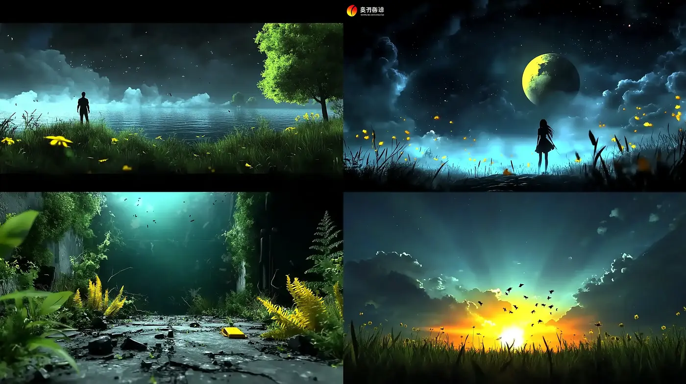 Luminescent Dreamscapes with Fantastical Nature - Midjourney sref style