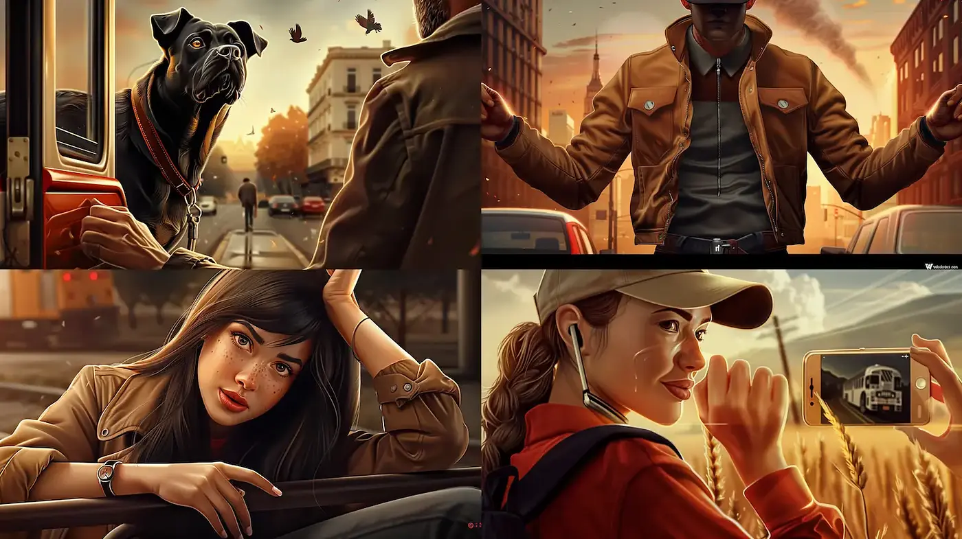 Contemporary Urban Realism with a Nostalgic Touch - Midjourney sref style