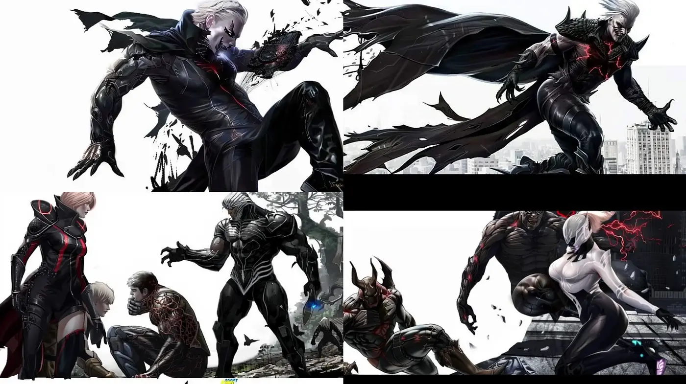 Gothic Futurism and Hyper-detailed Character Artistry - Midjourney sref style