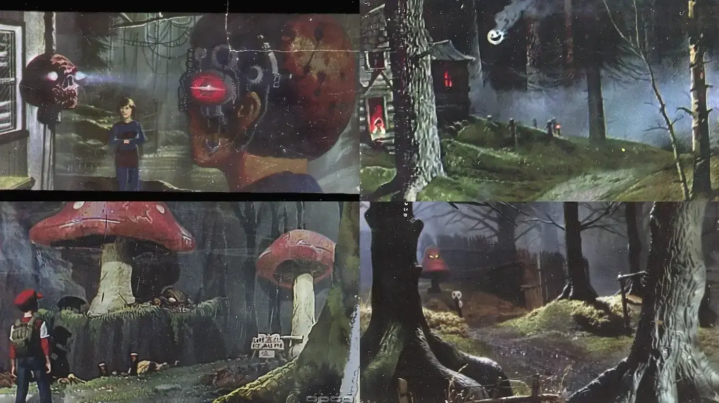 Surreal Landscape with a Touch of Vintage Fantasy - Midjourney sref style