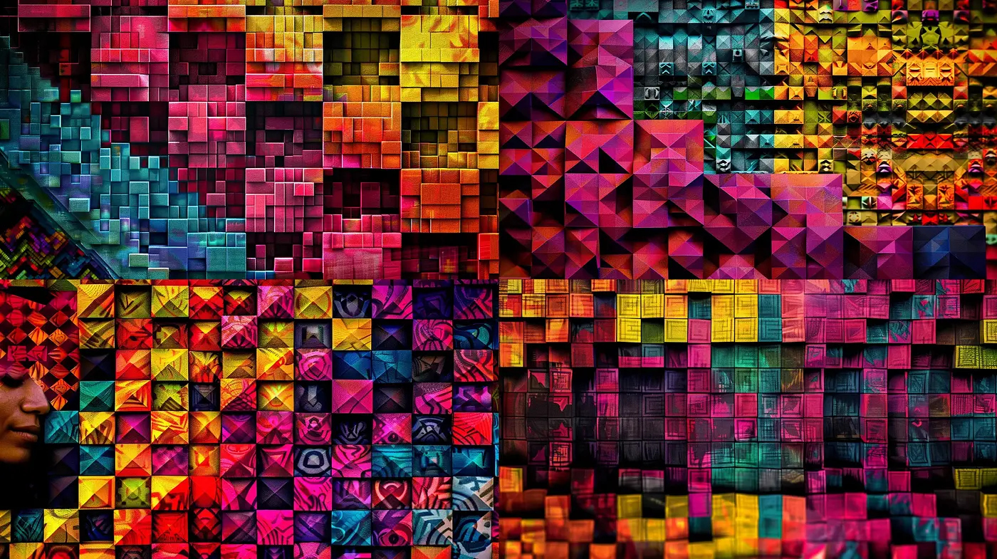 Abstract Geometric Vivacity - Midjourney sref style