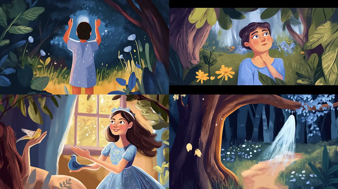 Enchanted Forest Whimsy: A Consistent Storybook Illustration Ambiance - Midjourney sref style