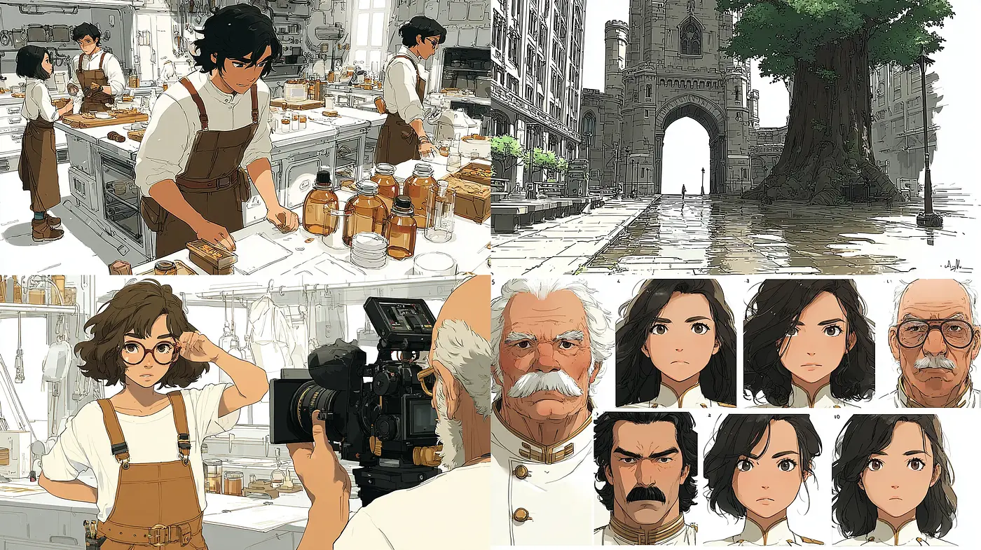 Whimsical yet grounded illustrations with a touch of realism - Midjourney sref style