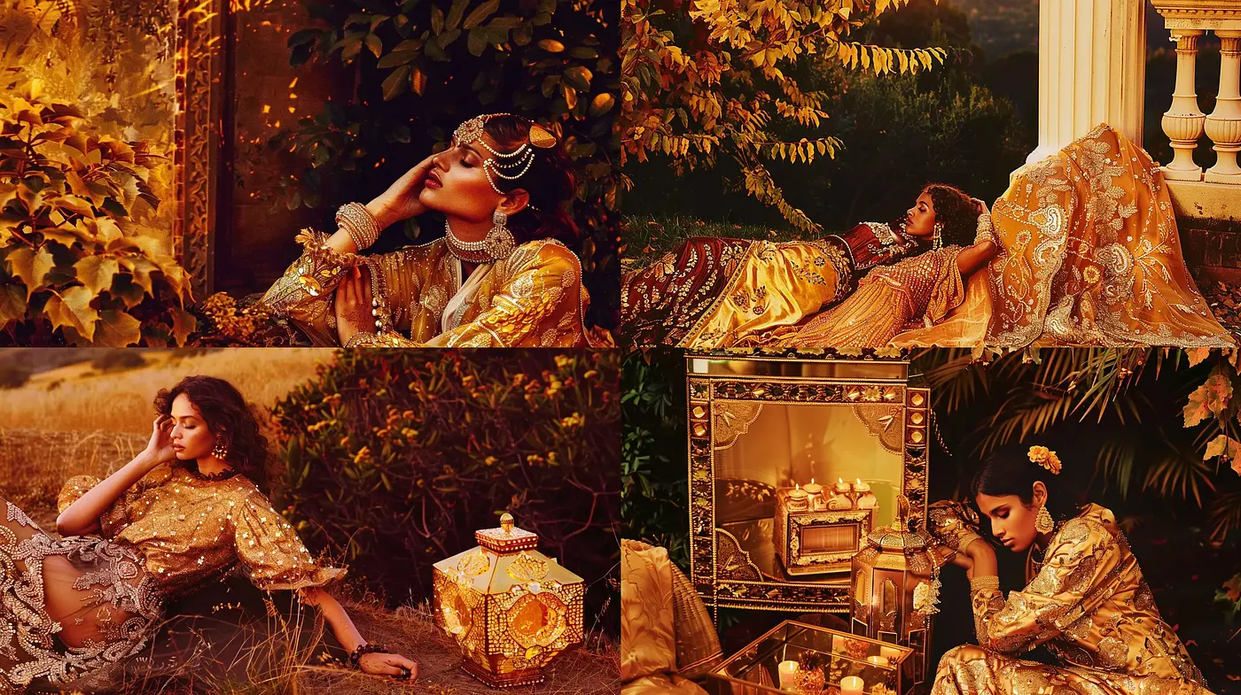 Lush Renaissance-Inspired Folktale Imagery - Midjourney sref style