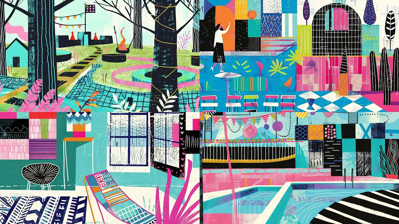Eclectic Tapestry of Modernist Narratives - Midjourney sref style