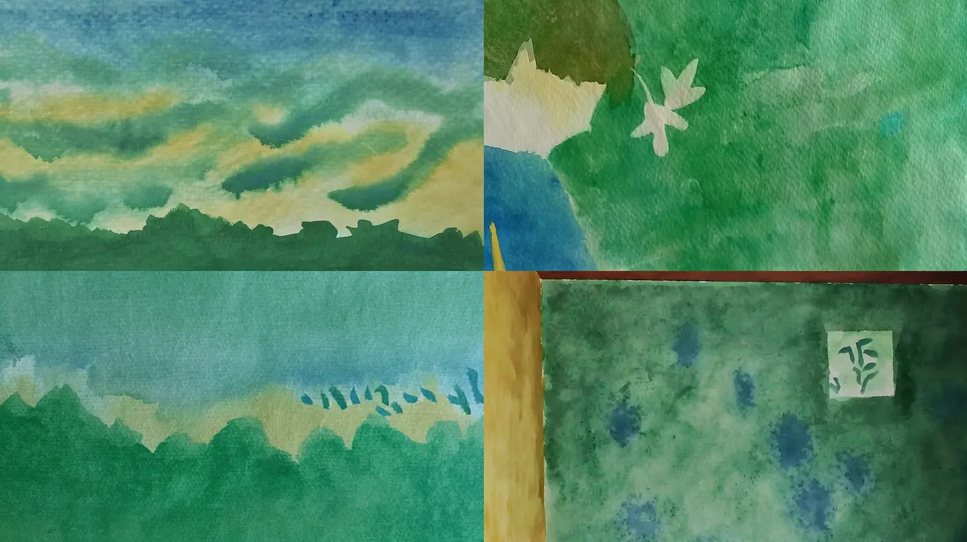 Ethereal Watercolor Dreamscape: A Fusion of Blended Hues and Textured Whimsy - Midjourney sref style