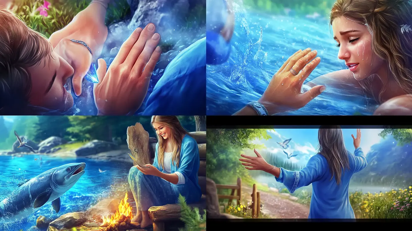 Ethereal Nature Whispers: A Harmonious Blend of Digital Fantasy Art - Midjourney sref style