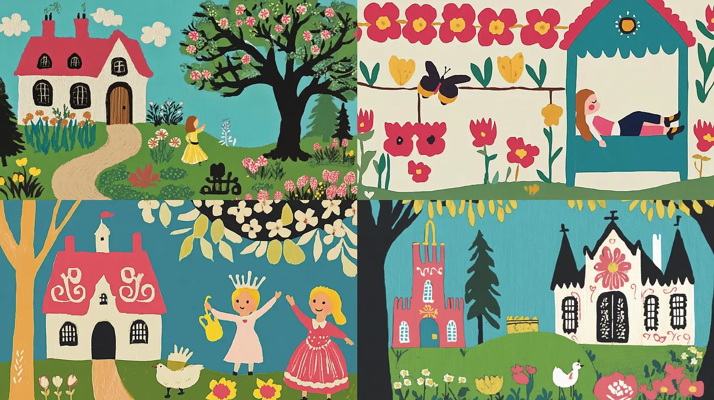 Storybook Charm: A Nostalgic Homage to Classic Children’s Illustrations - Midjourney sref style