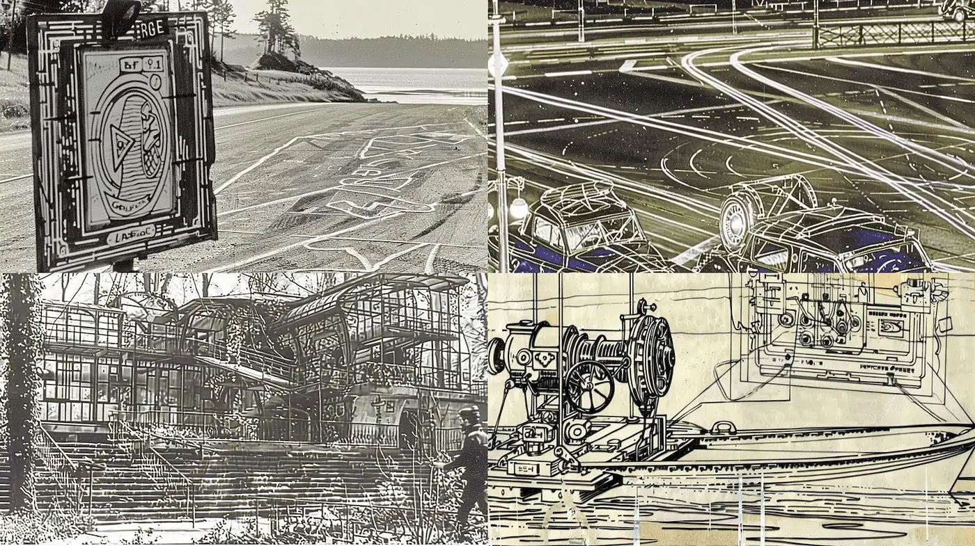 Intricate Blend of Vintage Aesthetics and Technological Intricacies - Midjourney sref style