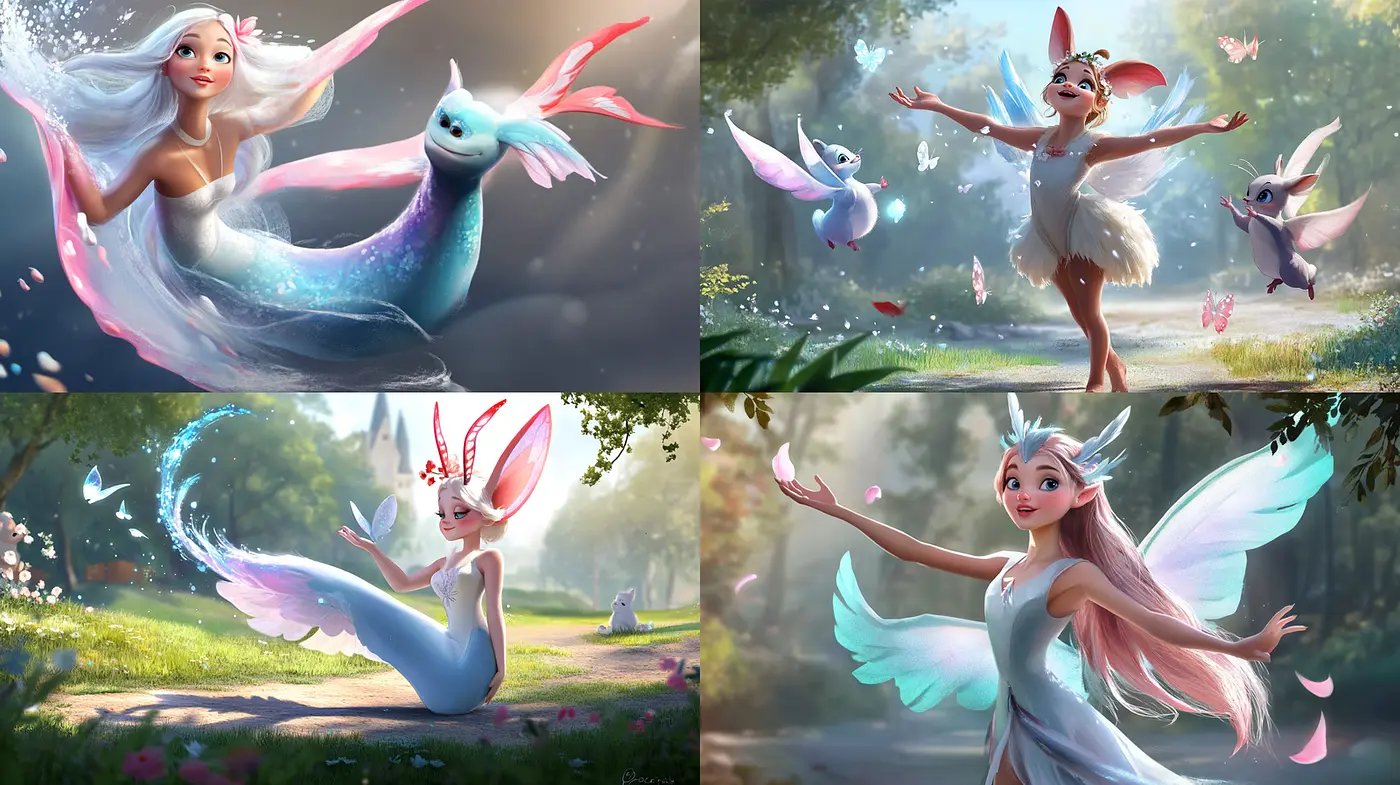 Whimsical Fairy Tale Aesthetic with a Lush Natural Setting - Midjourney sref style