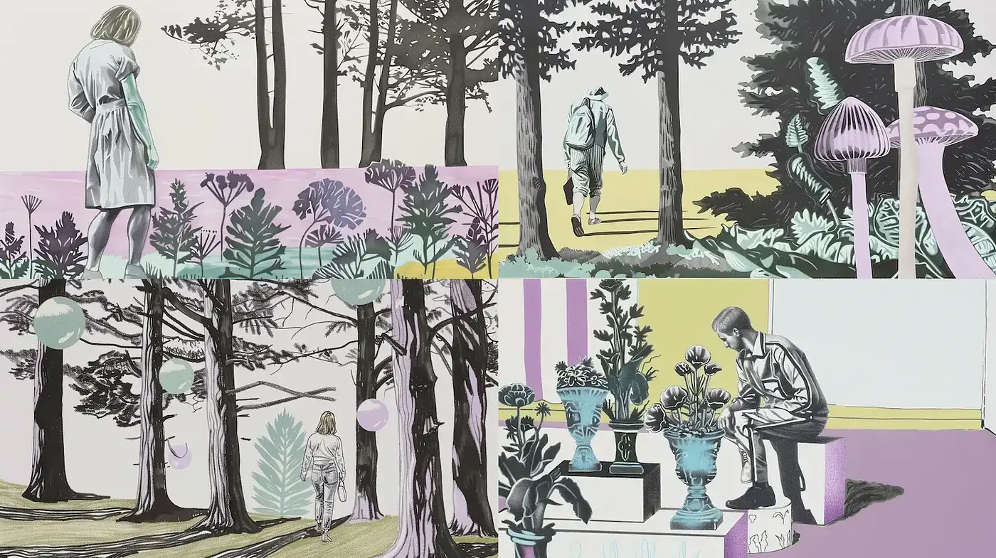 Ethereal depictions of nature with subtle surrealist influences - Midjourney sref style