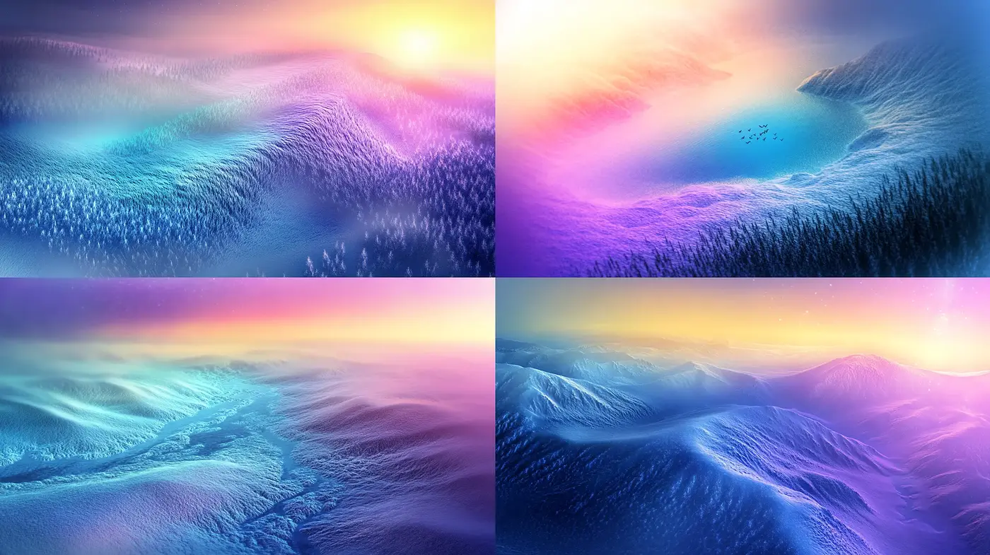 Luminous Dreamscapes: Ethereal Vistas with a Surreal Glow - Midjourney sref style