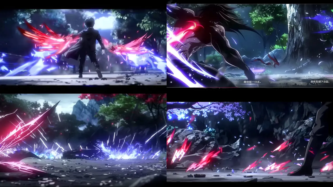 Ethereal Anime Art Style with Dynamic Energy - Midjourney sref style