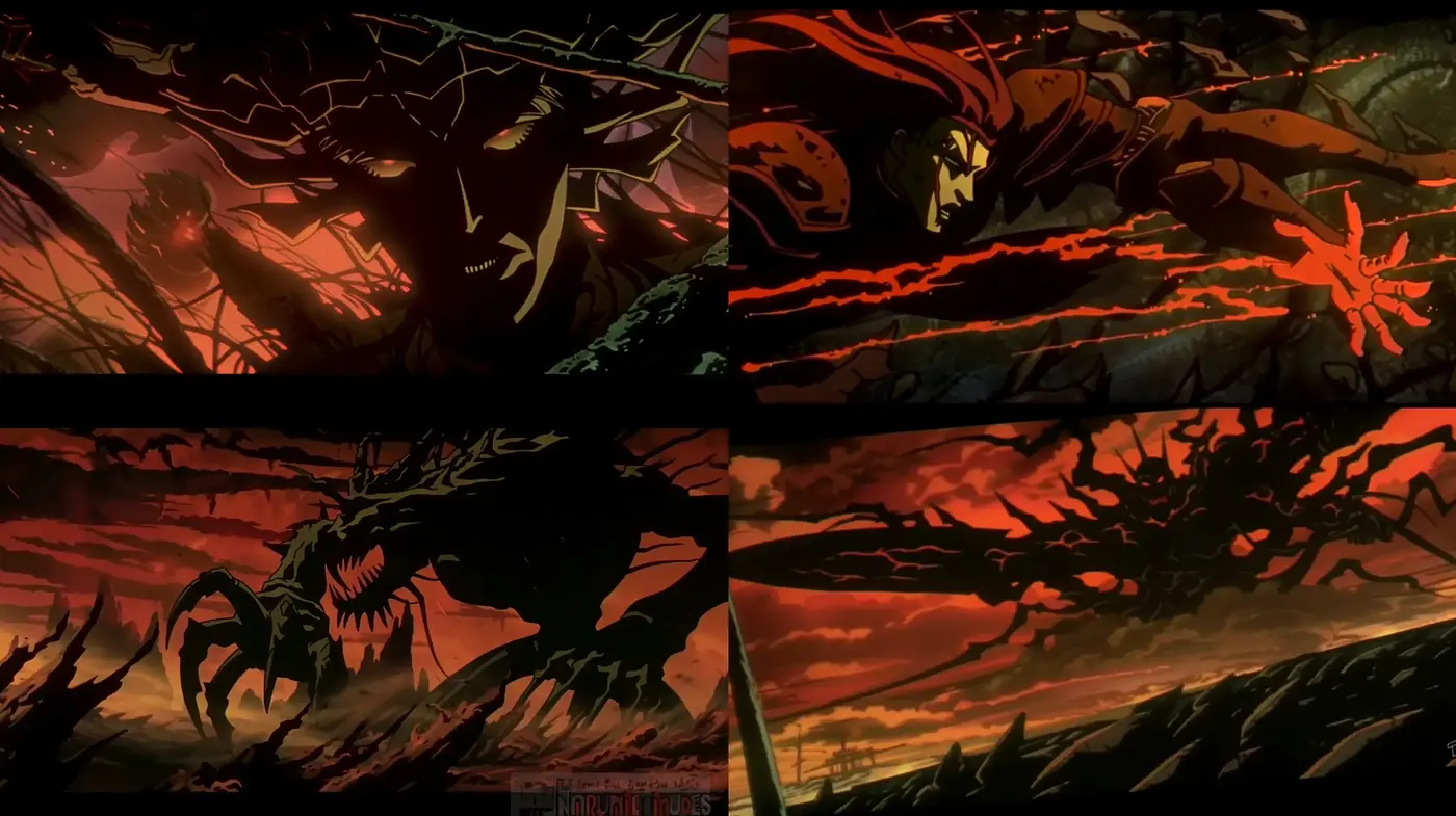 Dramatic Silhouetted Fantasy Landscapes with a Dark Comic Edge - Midjourney sref style