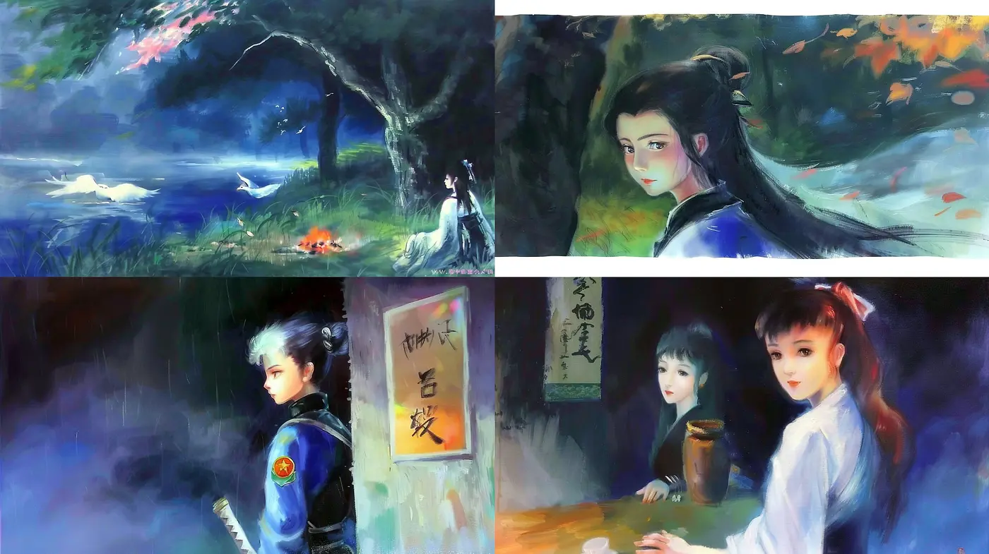 Ethereal Brushstrokes of Luminous Hues: A Dreamlike Digital Impressionism - Midjourney sref style