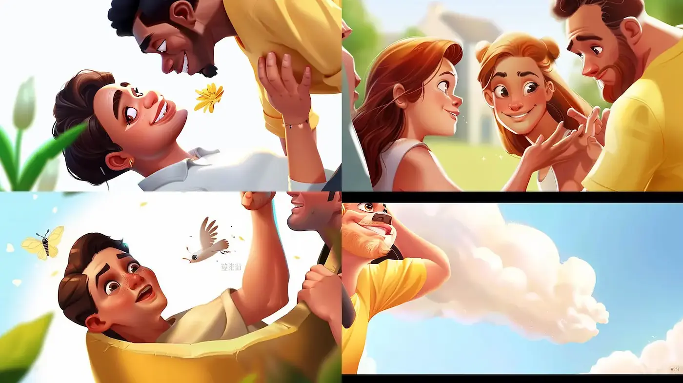 Charming and Whimsical Illustrations with a Warm Emotional Narrative - Midjourney sref style