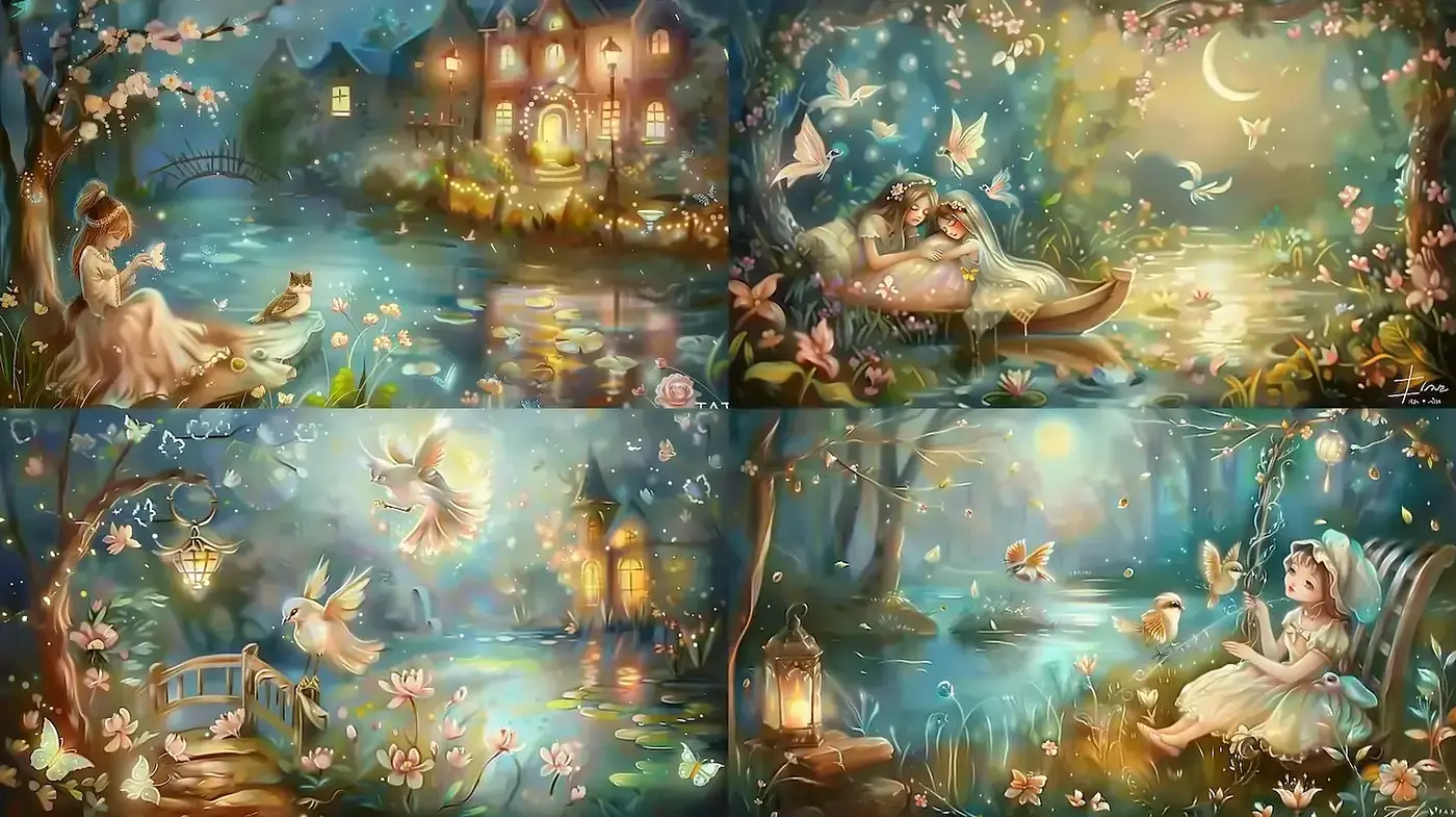 Enchanting Whimsical Artistry with a Dreamlike Ambience - Midjourney sref style