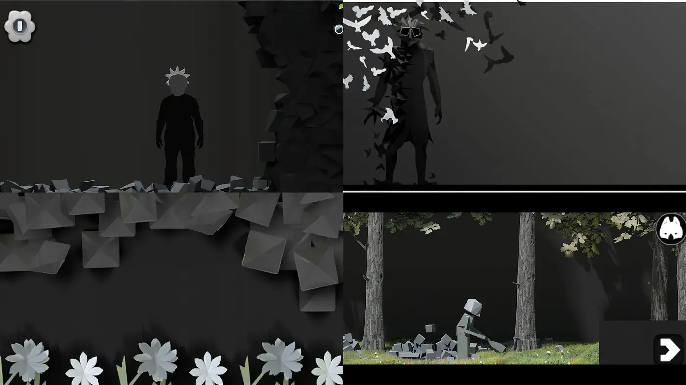 Monochromatic Silhouette Dreamscape - Midjourney sref style