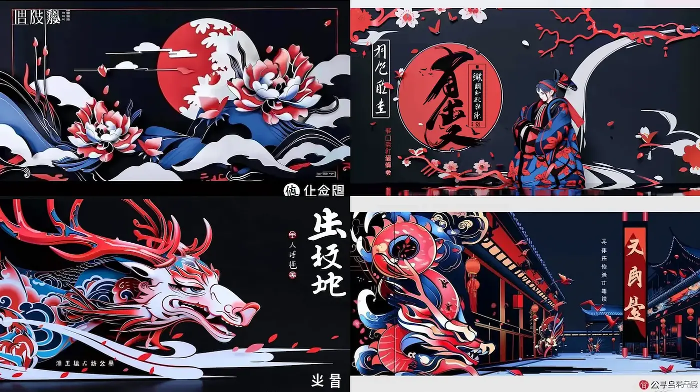 Dynamic and Vivid Illustrations with Strong Cultural Resonance - Midjourney sref style